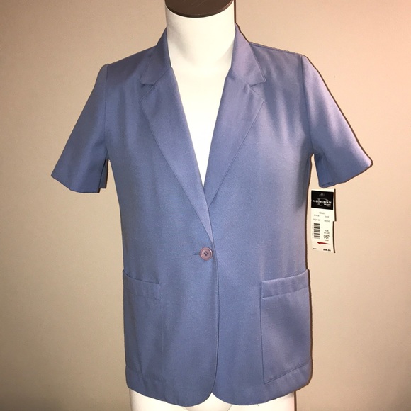 NWT REQUIREMENTS PETITE Short Sleeve BlazerSIZE 6P - Picture 1 of 7